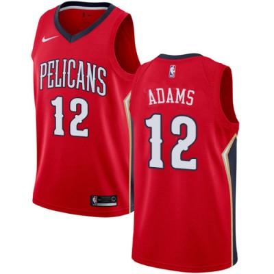 Nike New Orleans Pelicans #12 Steven Adams Red NBA Swingman Statement Edition Jersey Men's